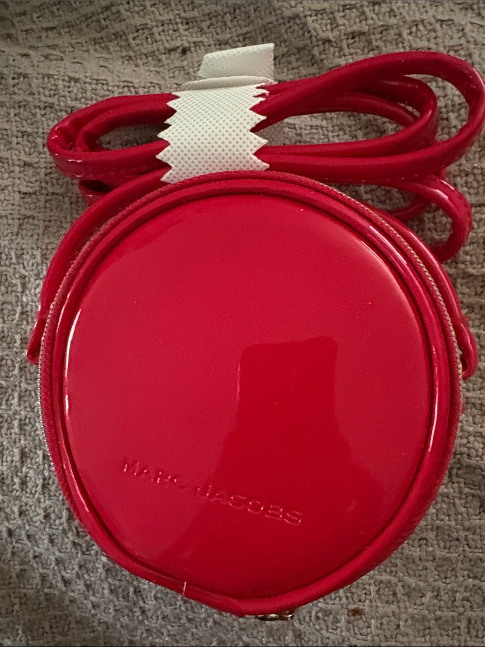 Marc Jacobs Round Patent Crossbody in Glossy Red